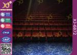 High / Soft Padded Back Cinema Style Seats / Theater Chairs With Tip Up Drink