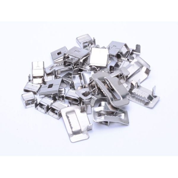 Fire Resistance Stainless Steel Zip Ties 8mm Width 0.4mm Thickness Polished Surface