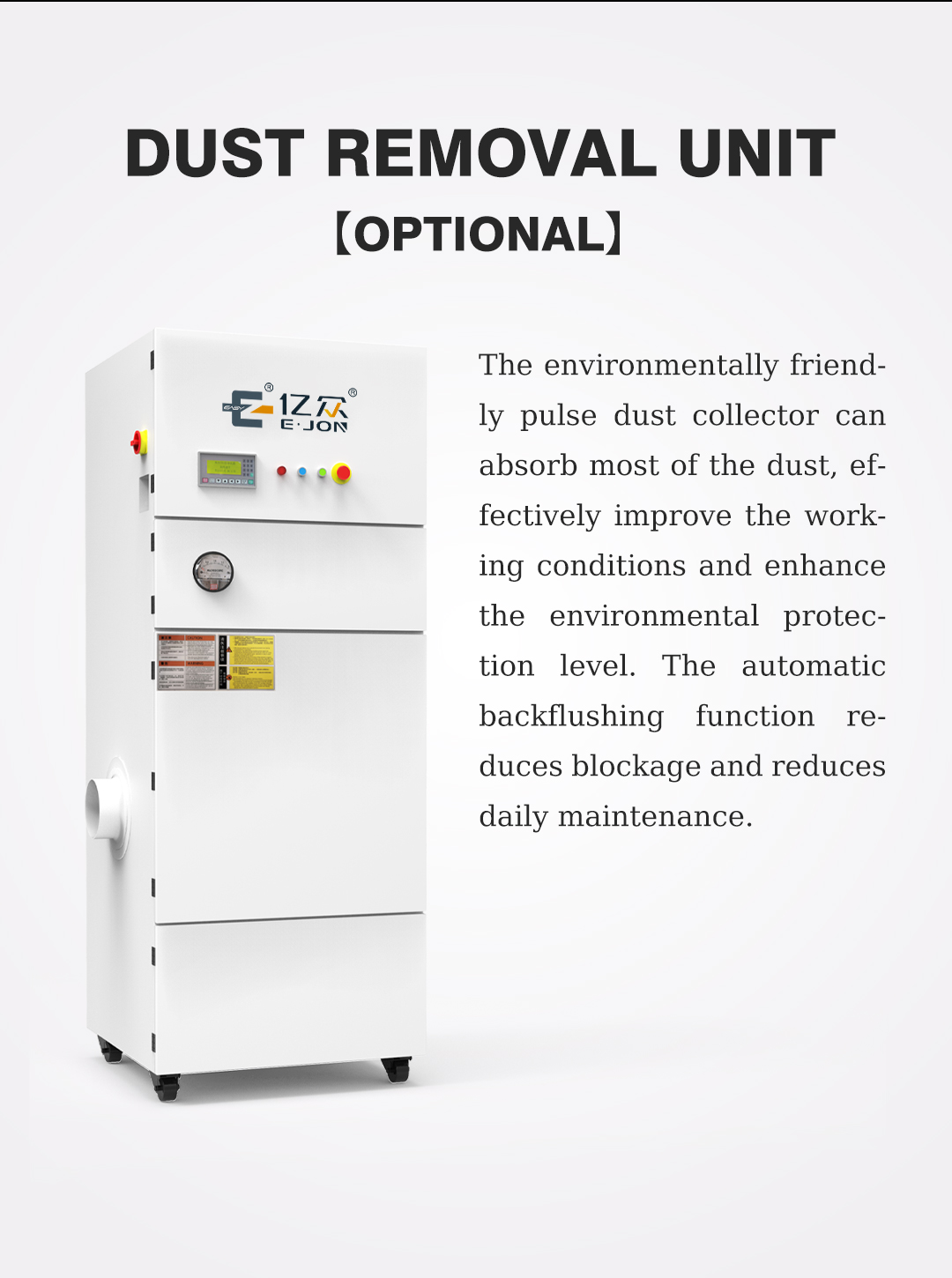 Ejon YZ1000S Workpieces Surface Deburring Polishing Machine with Chamfer Rust Removal