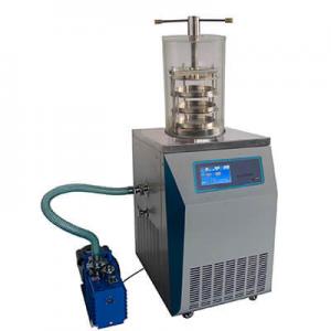 China Vertical Vacuum Freeze Dryer Small Scale Laboratory Lyophilizer on sale