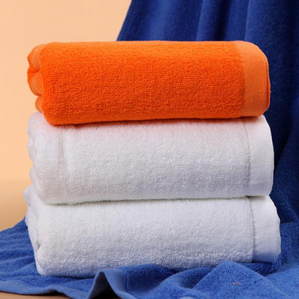 Hotel & Spa Cheap Good Quality One Color Cotton Customized Bath Towel Face Towel