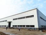 Festive Colors Steel Structure Warehouse- Workshop With Parapet Wall