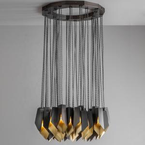 Wholesale E14 E12 Pendant Chandelier Lights Copper Bronze 54*3W D70*H32 from china suppliers