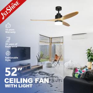 Wholesale Control Method Wall Control 52 Inch Solid Wood Ceiling Fan for Home Hotel and Office from china suppliers
