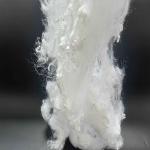 White Nontoxic Polyester Staple Fibers 51mm Solid Low Melting Short Fiber