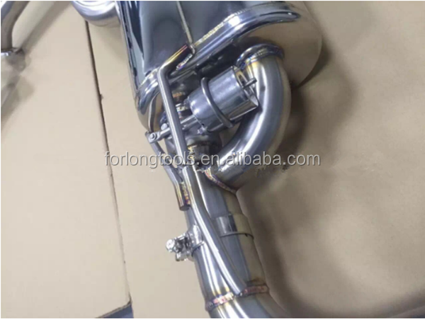 Universal Fitment Glossy Stainless Steel Modified Exhaust Pipe for Mitsubishi Lancer and Valve Control