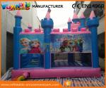 Frozen Combo Commercial Bouncy Castles PVC Tarpaulin Inflatable Jumping House