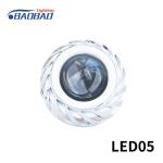LED05 Double angel eye without fan motorcycle led headlight projector lens