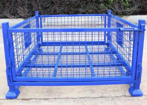 Wholesale Wire Metal Cages And Pallets Lockable Stillage With Detachable Doors from china suppliers