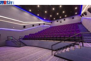 Wholesale Plastic Armrest Movie Theater Chairs Cinema Room Furniture from china suppliers