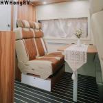 HWHongRV Luxury Bed Motorhomes three people bed Seat For Vip Van for RV MPV