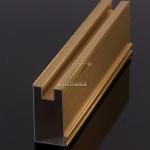 Gold Anodized ISO Standard Light Weight Aluminum Windows Profile