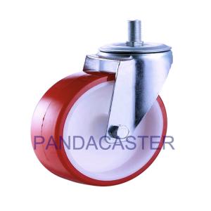 Wholesale Swivel Industrial Stem Casters 125mm 5 inch Polyurethane Wheels from china suppliers
