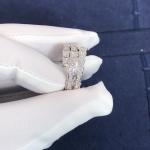 Elegant 18K Gold 2 Row Diamonds Serpenti Viper Ring Diamond Ring Yellow Gold