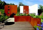 Laser Cutting Corten Stainless Steel Garden Ornaments With Dandelion Patterns