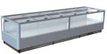 Remote Type Island Freezer Chest Display Freezer Sliding Glass Lid open top