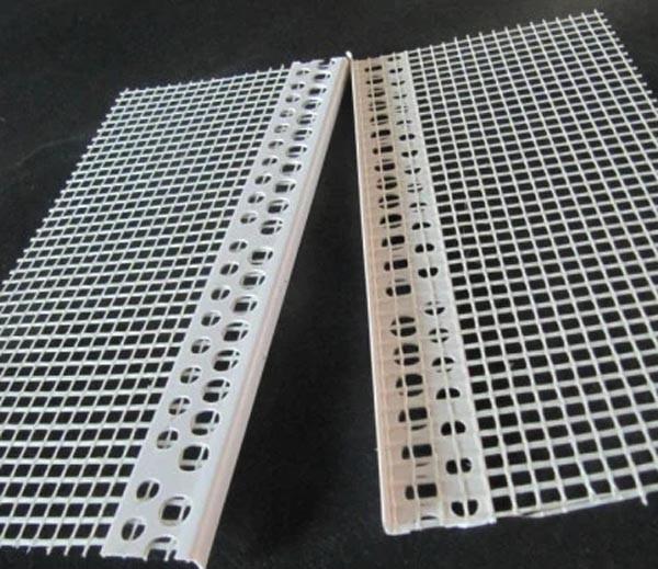 White color PVC corner bead with high quality fiberglass net used for wall
