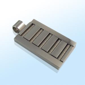 Wholesale 316L Stainless Steel Rectangle Square Shaped Necklace Pendant LPS0181 from china suppliers