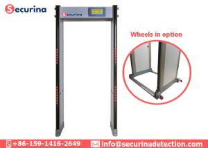 Wholesale 15W Low Voltage Metal Detector Gate , Metal Walk Through Gate 8/16/24/33/45 Zones Optional from china suppliers