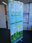 85 X 200cm Aluminium Retractable Roll Up Banner Stand Display