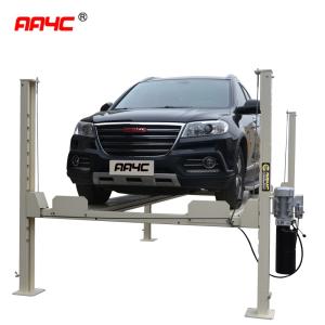 Wholesale 4 Columns Car Vehicle Lift Movable 4 Post Lift 7700lbs With Movable Kit Car Parking Lift Auto Storage System 3.5T from china suppliers