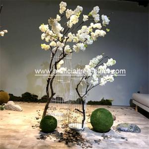 Wholesale Fashion Vase Cherry Artificial Blossom Tree Sakura Flower Patio Decoration from china suppliers