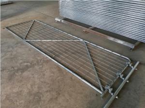 Wholesale 4mm Hot Dip Galvanized 1800mm Height Welded Farm Gate For Horse And Cattle from china suppliers