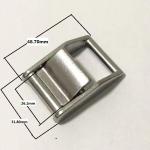 Marine Hardware Rigging SS304 Webbing Cam Buckle with Polished Finish Stainless