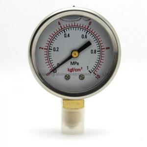 China PG-024 Glycerin pressure gauge Silicon pressure gauge on sale
