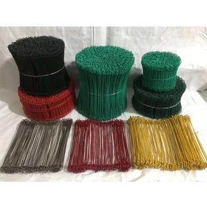 Wholesale 4&quot; 1.57mm Double Loop Rebar Tie Wire Vinyl Coating from china suppliers