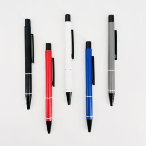 Wholesale High End Simple Aluminum Ballpoint Pen Spray Painting Smooth Writing Ball Pen from china suppliers