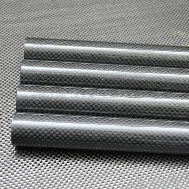 Reinforcement Carbon Fiber Tube With 3K Twill / Plain Woven Patterns