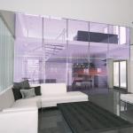 5 0.38 5 Purple Laminated Safety Glass for Balustrades Handrails in Building