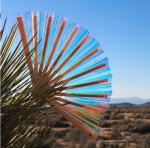 Plastic Iridescent Folding Fan 13 Inch 33cm Length Large Decorative Hand Fans