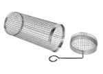 Bbq Round 304 Stainless Steel Barbecue Mesh Tube Rolling Grilling Basket