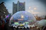 20 M Luxury Dome Tent , Led Lights Transparent Dome Tent For Music Concert Event