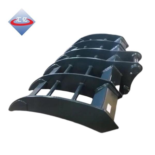 R140 6 Ribs 2000mm Excavator Land Clearing Rakes Long Durability