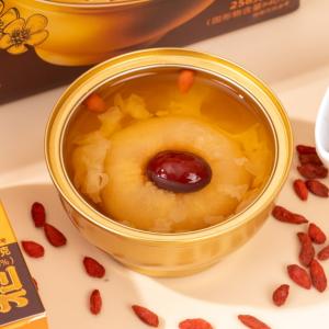 Wholesale Instant Tremella Pear Soup With Aged Tangerine Peel Plant-Based Collagen Dessert Low Sugar No Preservatives Gut Health Support from china suppliers
