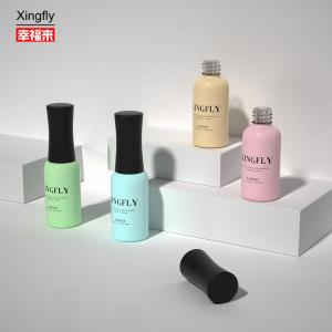 Wholesale 9ml Empty Nail Gel Polish Round Bottle Custom LOGO Nail Reinforced Gel Glass Bottle from china suppliers