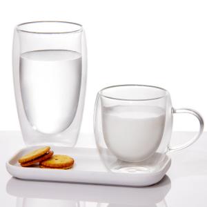 Wholesale Espresso Latte Milk Glass Tea Coffee Mugs Cups Transparent Drinkware 600ml 650ml from china suppliers