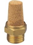 General Brass Pneumatic Muffler Silence , G Thread Nature Colour Flow Control