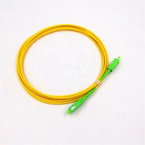 Wholesale SC APC Yellow Ivory White Color G657A Fiber Optic Patchcord from china suppliers