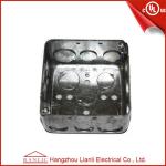 Square And Octangular Steel Outlet Box Metal Junction Box 1.6mm Thickness