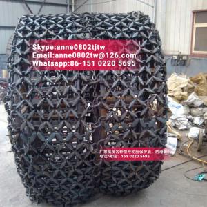 China OTR tyre protection chains 23.5R25 for wheel loader mainly used in hot slag on sale