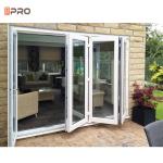 2.0mm Aluminium Bi Fold Door Double Glazed Sliding Folding Door Residential