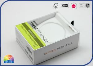 Wholesale PET Grey Paper Gift Box 4C Print With Customized Size Foam For Headphones from china suppliers