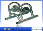 Medium Duty Pressed Straight Line Pipe Cable Laying Roller Zinc Plate Finished