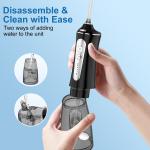 High Water Pressure 5 Modes Portable Black Teeth Dental Irrigator Cleaner