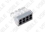 10PCS Quick Wiring 8 Port PA66 Push Wire Terminal Block