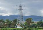 Hot-Dip Galvanizing Mobile Angle-steel Telecom Tower For Communication With